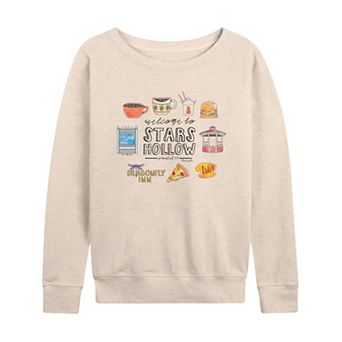Women's Gilmore Girls Stars Hollow French Terry Long Sleeve Tee