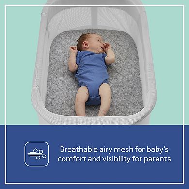 Kolcraft Sealy Airy Dreams Breathable 2-in-1 Baby Bassinet & Bedside Sleeper