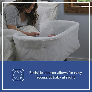 Kolcraft Sealy Airy Dreams Breathable 2-in-1 Baby Bassinet & Bedside Sleeper