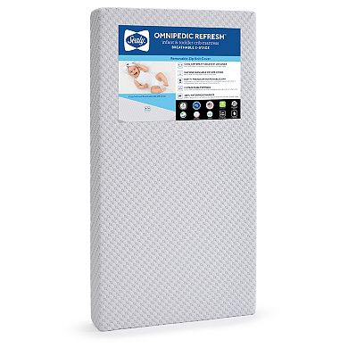 Sealy OmniPedic Refresh 2-Stage Crib Mattress