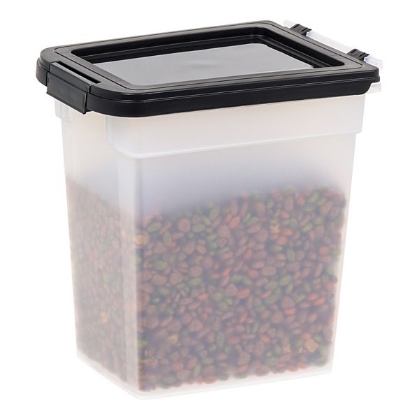 Iris Pet Food Sealed Top Container - Black (MEDIUM)