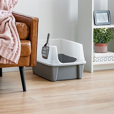 Iris Open-Top Cat Litter Box