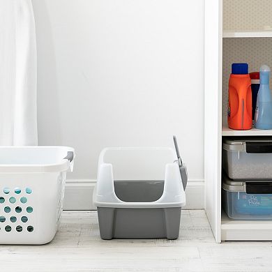Iris Open-Top Cat Litter Box