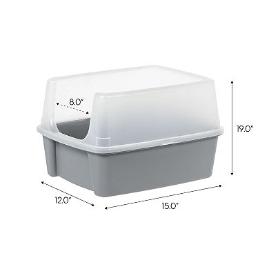 Iris Open-Top Cat Litter Box