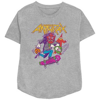 Women's Anthrax Trick Or Treating Relaxed Fit Graphic Tee