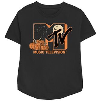 Women's MTV Pumpkin Patch Logo Relaxed Fit Graphic Tee