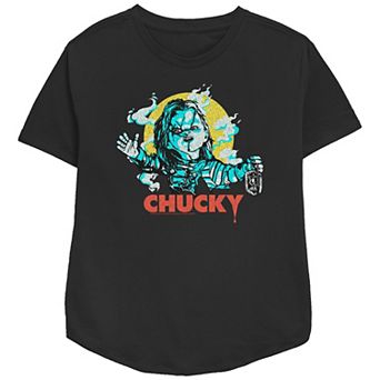 Women's Chucky Is Here Relaxed Fit Graphic Tee