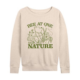 Disney's Winnie The Pooh Women's Nature French Terry Long Sleeve Tee