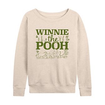 Disney's Winnie The Pooh Women's French Terry Long Sleeve Tee