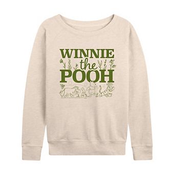 Disney's Winnie The Pooh Women's French Terry Long Sleeve Tee