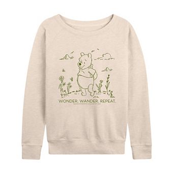 Disney's Winnie The Pooh Women's Wonder French Terry Long Sleeve Tee