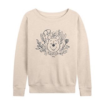 Disney's Winnie The Pooh Women's French Terry Long Sleeve Tee