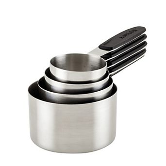 Anolon SureGrip® 4 pc Stainless Steel Magnetic Measuring Cup Set