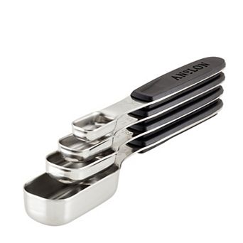 Anolon SureGrip® 4 pc Stainless Steel Magnetic Measuring Spoon Set