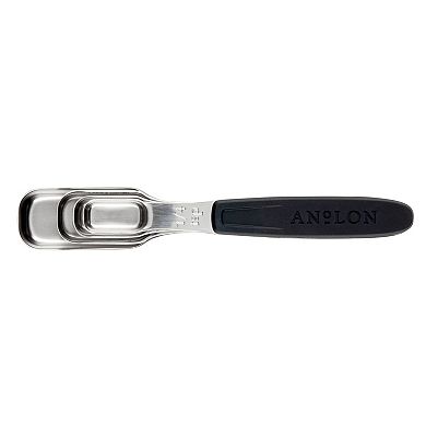 Anolon SureGrip® 4-pc. Stainless Steel Magnetic Measuring Spoon Set