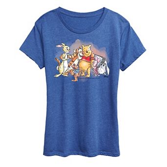Disney's Winnie The Pooh Women's Watercolor Graphic Tee