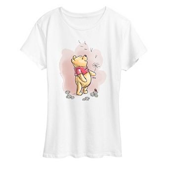Disney's Winnie The Pooh Women's Dandelion Graphic Tee