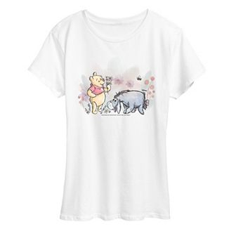 Disney's Winnie The Pooh Women's Flower Picking Graphic Tee