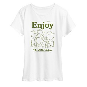 Disney's Winnie The Pooh Women's Little Things Graphic Graphic Tee