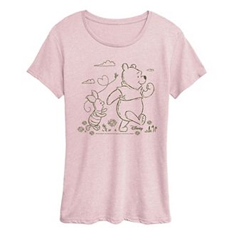 Disney's Winnie The Pooh Women's Stroll Graphic Tee