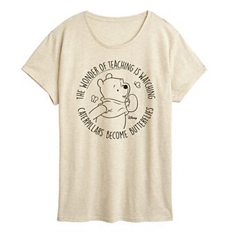 Disney's Winnie The Pooh Women's Wonder of Teaching Graphic Tee