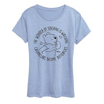Disney's Winnie The Pooh Women's Wonder of Teaching Graphic Tee