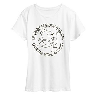Disney's Winnie The Pooh Women's Wonder of Teaching Graphic Tee