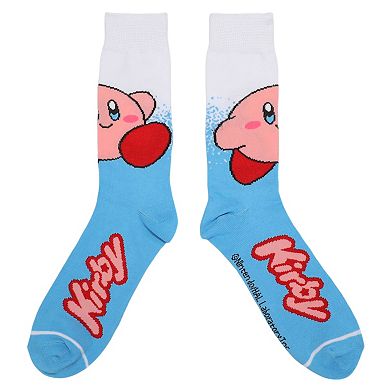 Men's Nintendo Kirby Big Face Crew Socks