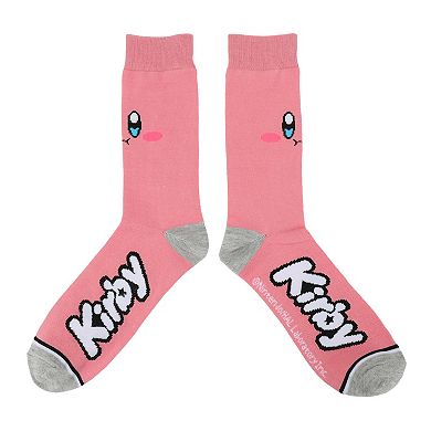 Men's Nintendo Kirby Big Face Crew Socks