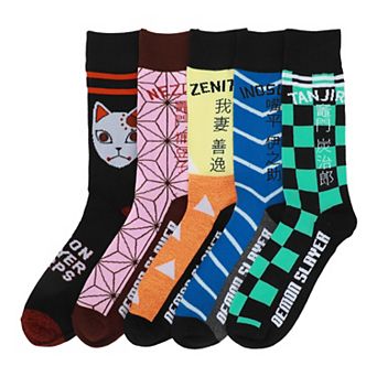 Men's Demon Slayer 5-Pack Crew Socks