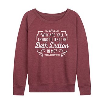Women's Yellowstone Trying To Test French Terry Long Sleeve Tee
