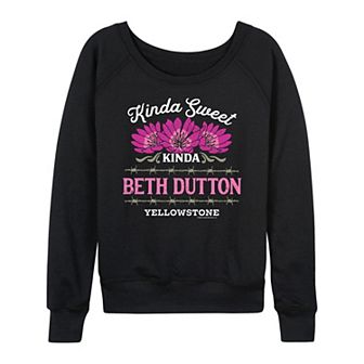 Women's Yellowstone Kinda Beth Dutton French Terry Long Sleeve Tee