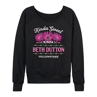 Women's Yellowstone Kinda Beth Dutton French Terry Long Sleeve Tee