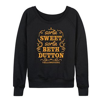 Women's Yellowstone Sorta Beth Dutton French Terry Long Sleeve Tee