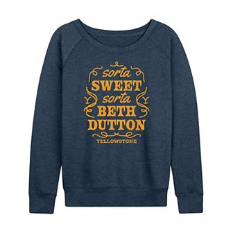 Women's Yellowstone Sorta Beth Dutton French Terry Long Sleeve Tee