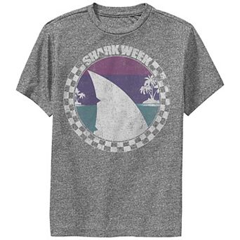 Boys 8-20 Shark Fin Stamp Performance Graphic Tee