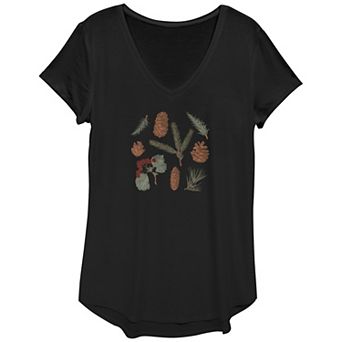 Women's Autumn Pinecones Graphic Tee