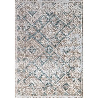 Rugs America Vintage Textured Abstract Area Rug