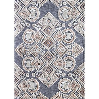 Rugs America Vintage Textured Abstract Area Rug