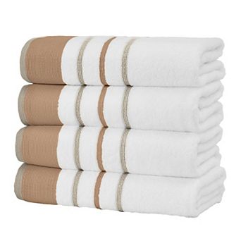 Madelinen® 4 pc Decorative Stripe Cotton Hand Towel Set