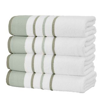 Madelinen® 4 pc Decorative Stripe Cotton Hand Towel Set