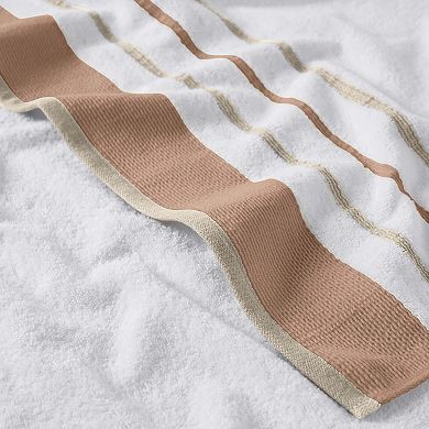 Madelinen® 6-Piece Decorative Stripe Cotton Towel Set