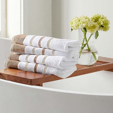 Madelinen® 6-Piece Decorative Stripe Cotton Towel Set
