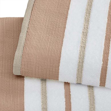 Madelinen® 6-Piece Decorative Stripe Cotton Towel Set