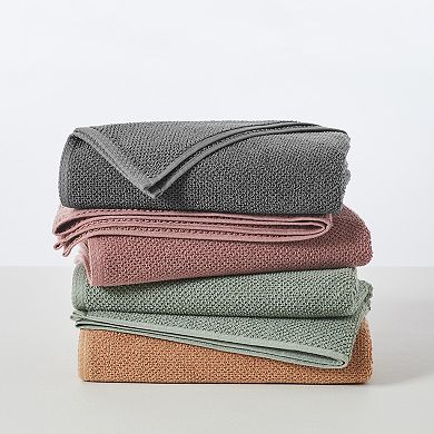 Madelinen 12-Piece Cotton Low Twist Popcorn Washcloths