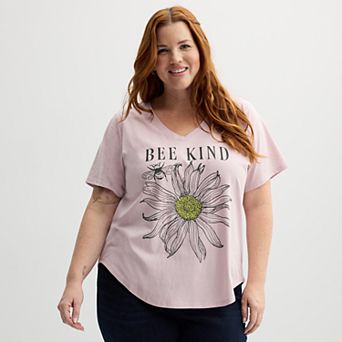 Plus Size Bee Kind Graphic Tee