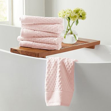 Madelinen Low Twist Cotton Diamond Texture Bath Sheet