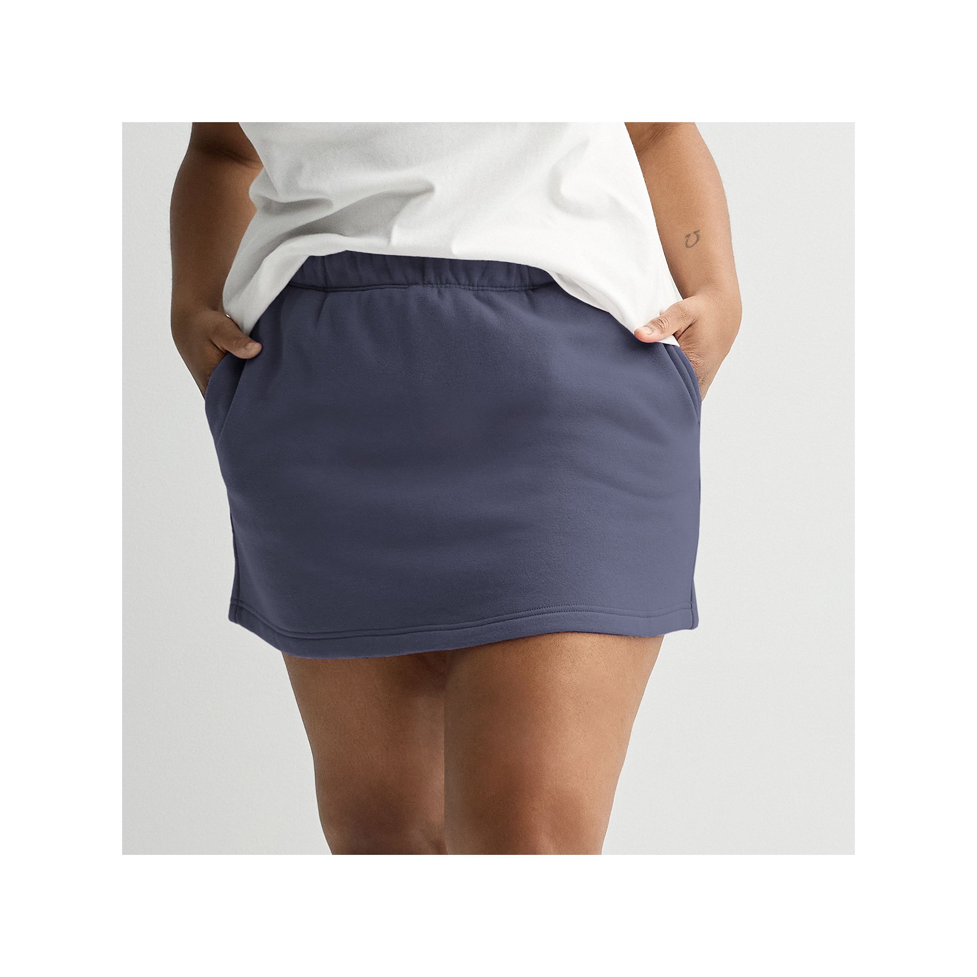 Juniors Plus Size SO® Fleece A-Line Skirt, Girls, Size: 1XL, Blue Beauty