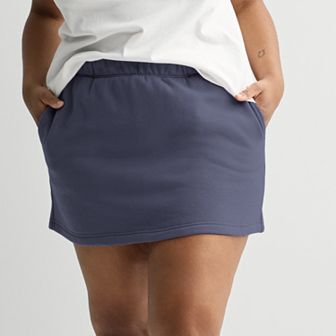 Juniors' Plus Size SO® Fleece A-Line Skirt