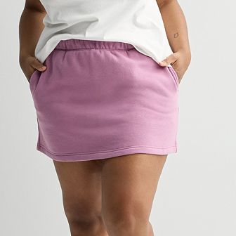 Juniors' Plus Size SO® Fleece A-Line Skirt